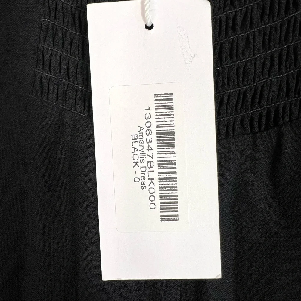 NWT Reformation Amaryllis Maxi Dress Black Size 0 - Picture 8 of 13